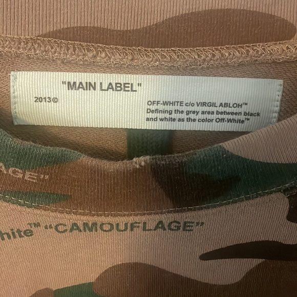 Offwhite camouflage long sleeve by Virgil Abloh -2013 - Picture 5 of 5
